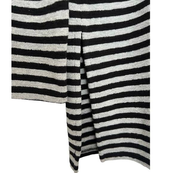 J. Jill WearEver Tunic Top Women’s Sz PS Small Black Gray Stripes NWT Travel - Picture 3 of 12